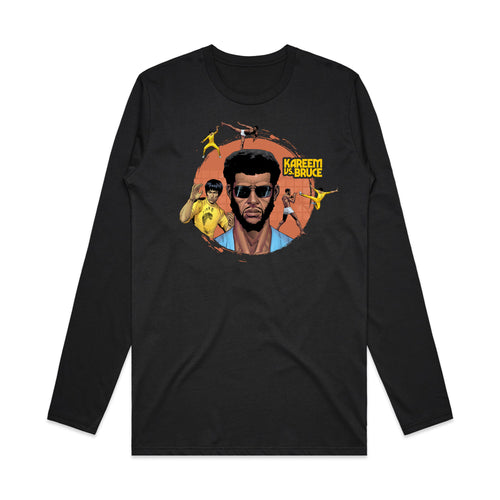 Kareem vs. Bruce - Circle LS T-Shirt (Black)