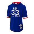 Kareem Abdul-Jabbar Western Conference Mitchell & Ness 1985 All-Star Game Name & Number Short Sleeve Hoodie - Royal