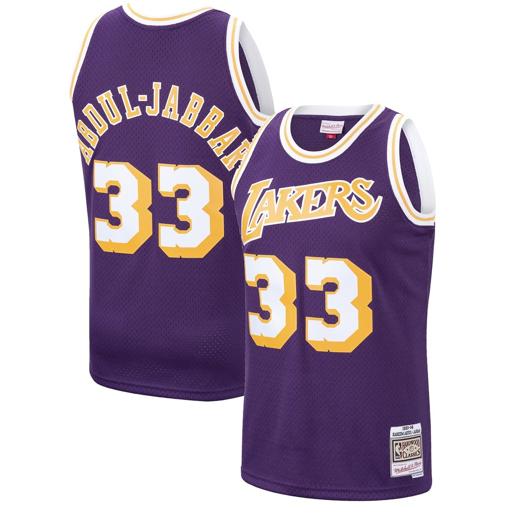 Kareem Abdul Jabbar Signed Jersey - Lakers "33" Hardwood Classics – The