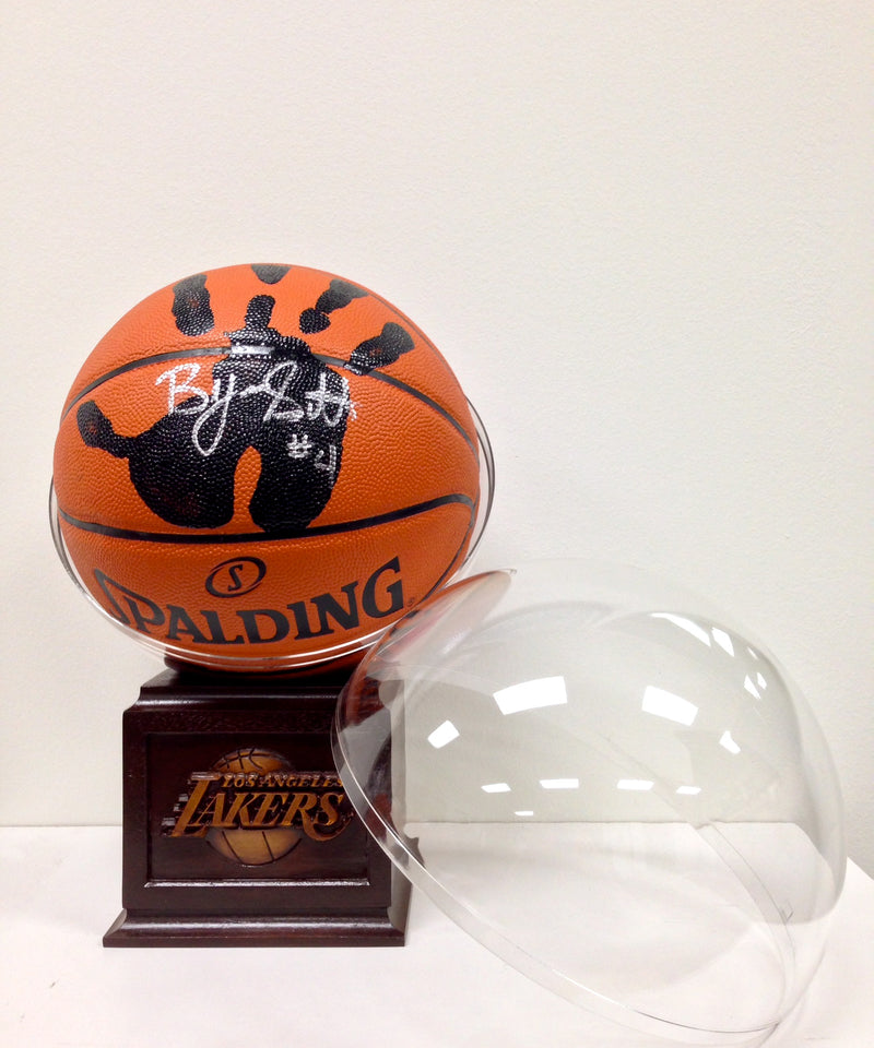 Byron Scott Signed NBA Basketball + Actual Hand-Print