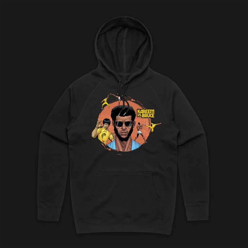 Kareem vs. Bruce - Circle Hoodie (Black)