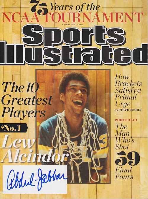 2013 Sports Illustrated "The 10 Greatest Players" Signed Kareem Abdul Jabbar