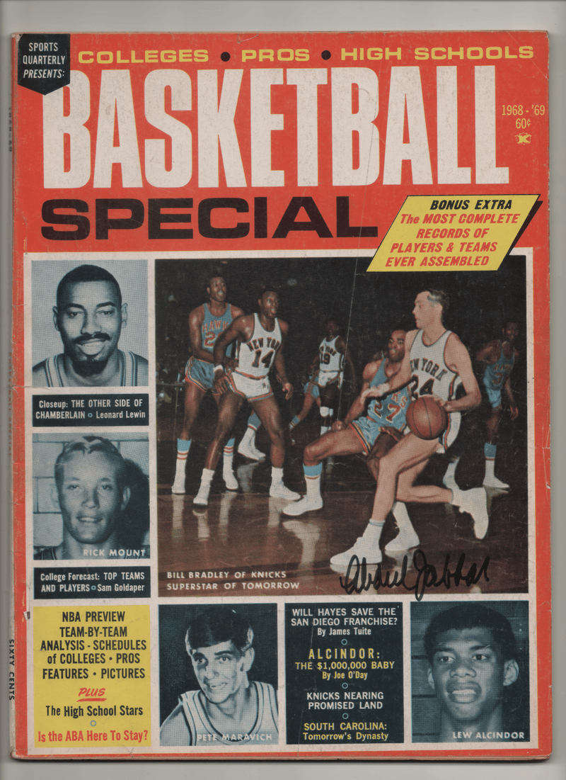 1968 Sports Quarterly Presents: Colleges-Pros-High Schools Basketball Special-Alcindor: The $1,000,000 Baby - Signed Kareem Abdul-Jabbar