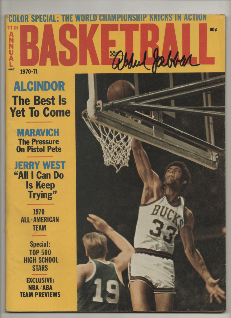 1970 11th Annual Basketball - Alcindor: The Best is Yet to Come - Signed by Kareem Abdul-Jabbar