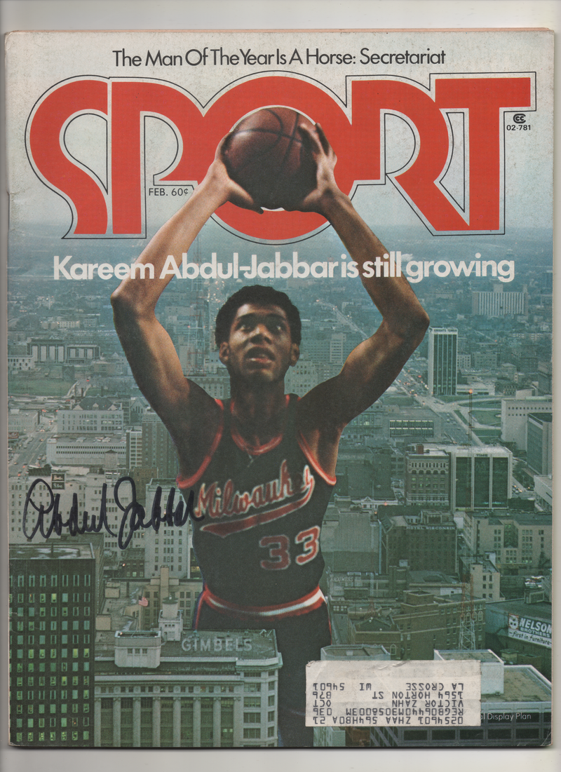 1974 Sport "Kareem Abdul-Jabbar Is Still Growing" Signed Kareem Abdul Jabbar