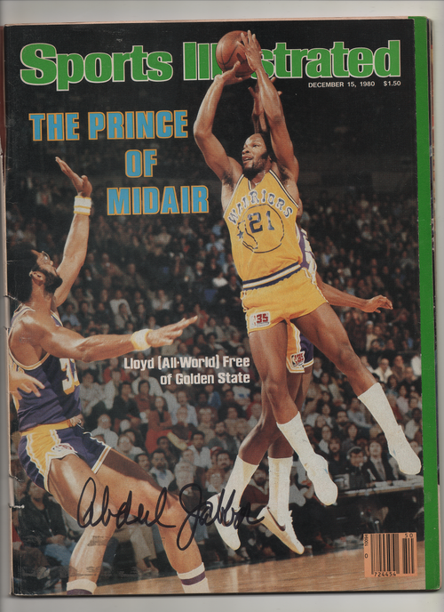 1980 Sports Illustrated "Lloyd (All World) Free of Golden State: The Prince of Midair" Signed Kareem Abdul Jabbar