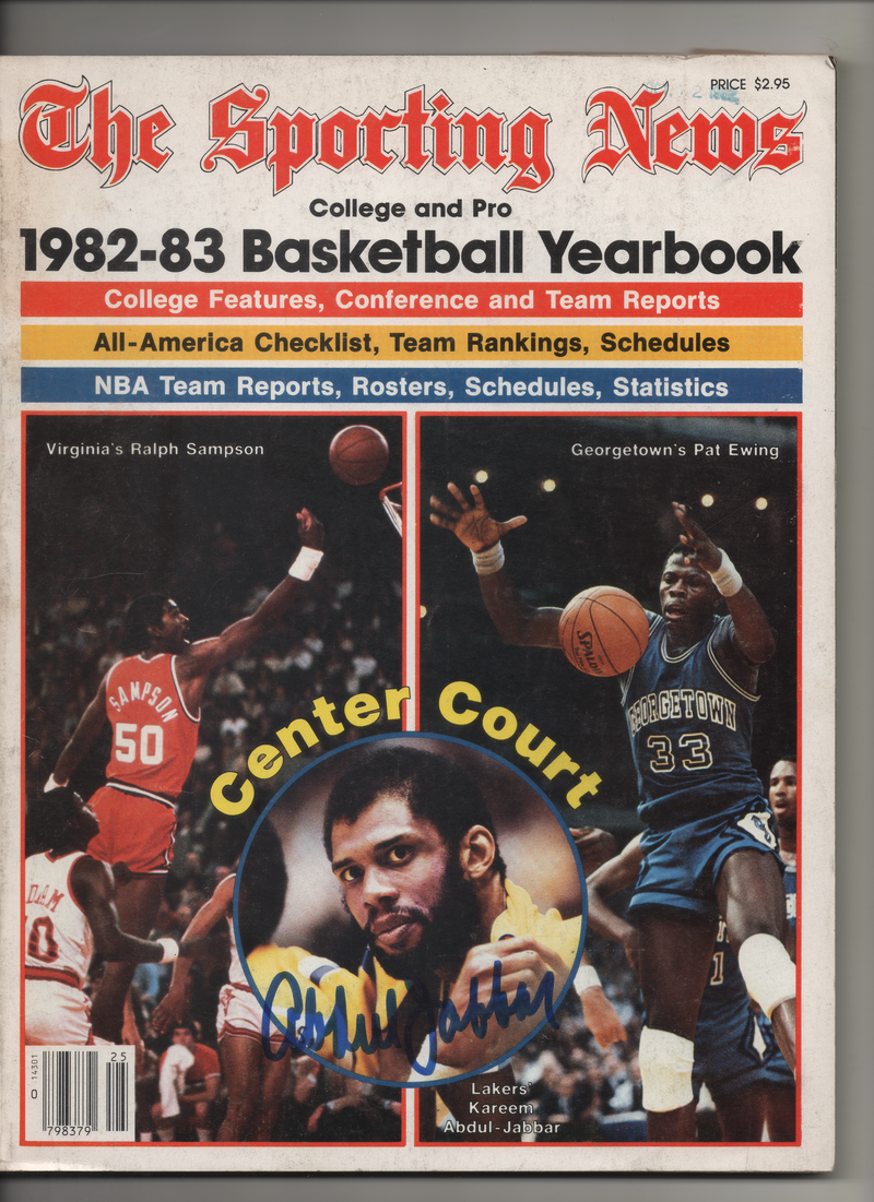 1982-83 The Sporting News Basketball Yearbook "The Lakers Kareem Abdul Jabbar" Signed Kareem Abdul Jabbar