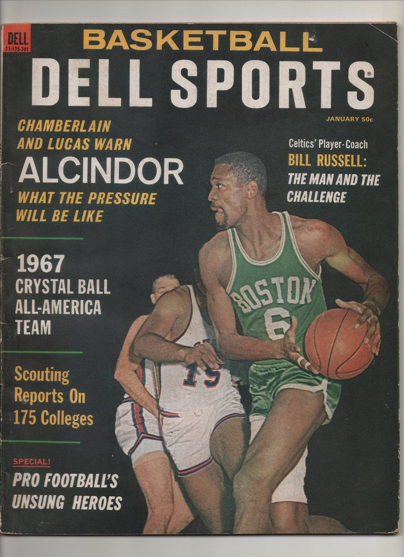 1967 Basketball Del Sports "Chamberlain & Lucas Warn Alcindor What The Pressure Will Be Like"