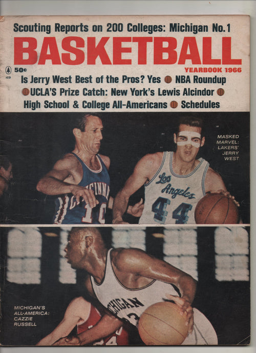1966 Basketball Yearbook "UCLA's Prize Catch: New York's Lewis Alcindor"