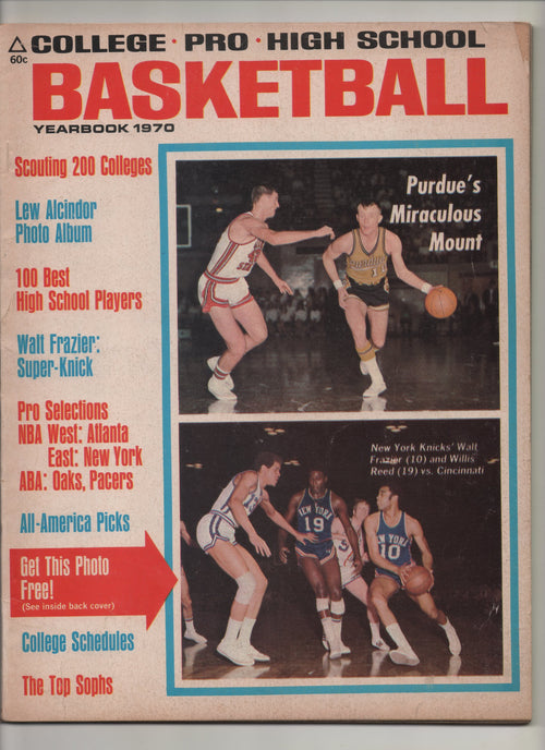 1970 Basketball Yearbook College-Pro-High School "Lew Alcindor Photo Album"