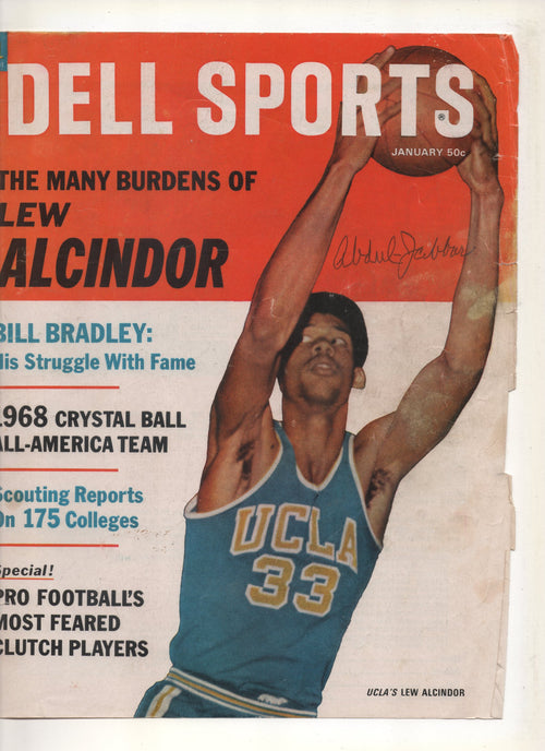 1968 Dell Sports "The Many Burdens of Lew Alcindor" Signed Kareem Abdul Jabbar