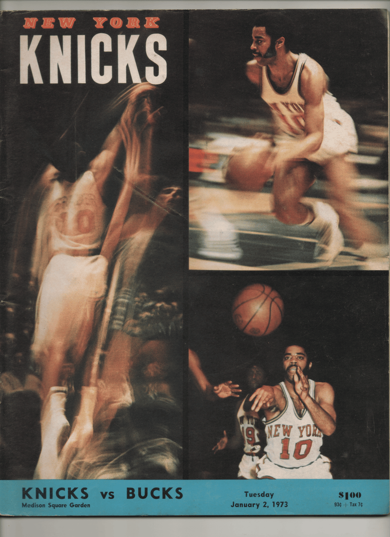 1973 Knicks vs. Bucks Game Program