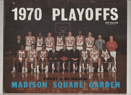 1970 Knicks vs. Bucks Playoff Game Program