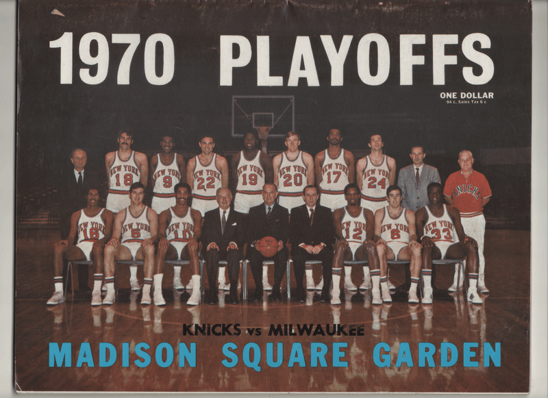 1970 Knicks vs. Bucks Playoff Game Program