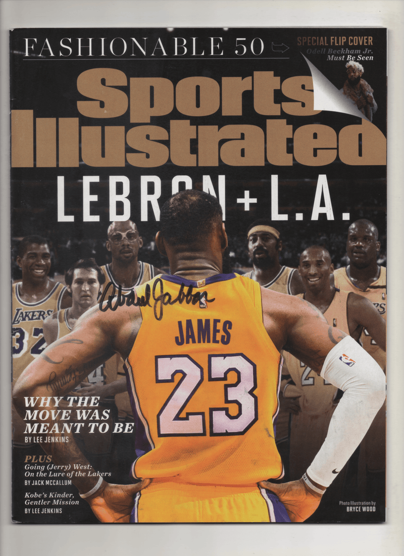 2018 Sports Illustrated "LeBron + L.A." Signed Kareen Abdul Jabbar