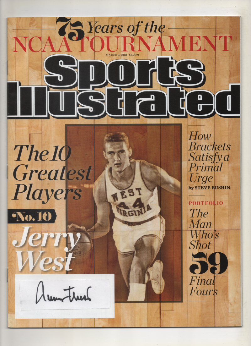 2013 Sports Illustrated "The 10 Greatest Players" Signed by Jerry West