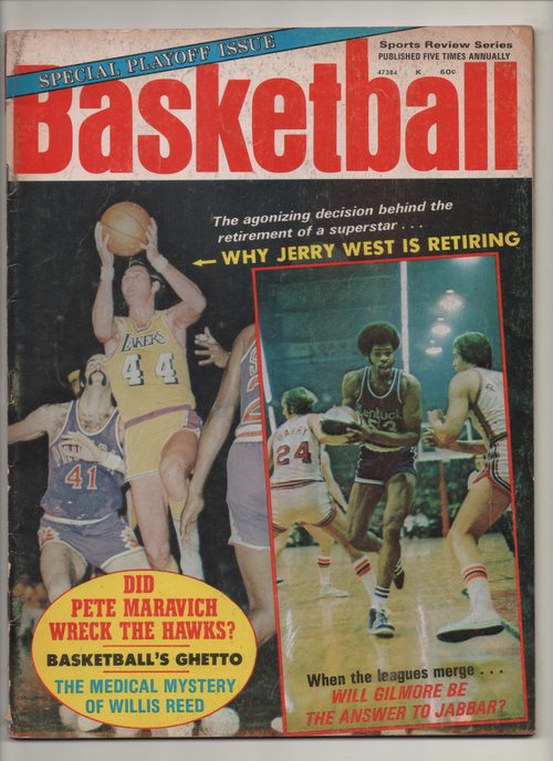 1972 Basketball Magazine Special Playoff Issue "When the Leagues Merge...Will Gilmore be the Answer to Jabbar?"