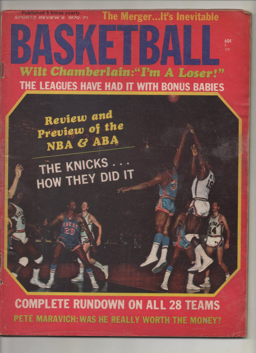 1970-71 Basketball "Wilt Chamberlain 'I'm A Loser'" From The Personal Collection of Kareem Abdul Jabbar