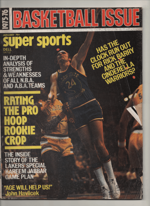1975-76 Super Sports - Basketball Issue "The Insider Story of the Laker's Special Kareem Jabbar Game Plan"