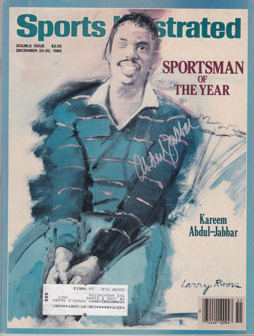 1985 Sports Illustrated Magazine-Sportsman of the Year - Signed by Kareem Abdul-Jabbar